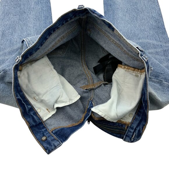 All Saints Muse Slim Destroy Jean 26 Blue Low Rise - Picture 6 of 12